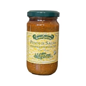 Raudonas pesto padažas su bazilikais 180g